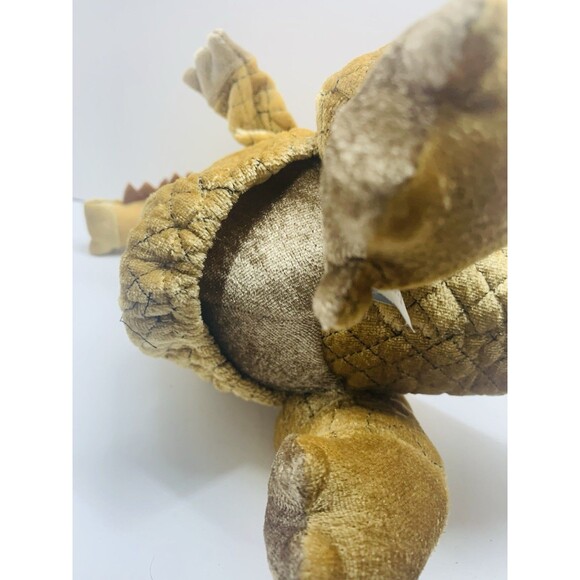 Wicked the Musical Gold Dragon 11" Plush Hand Puppet Time Clock Stuffed Animal - Picture 7 of 11